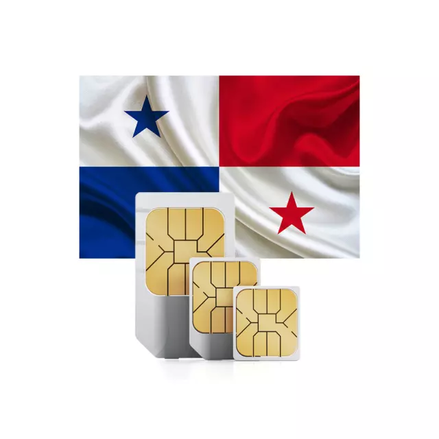 SIM Karte für Panama / 8 GB - 12 GB für 1 Monat