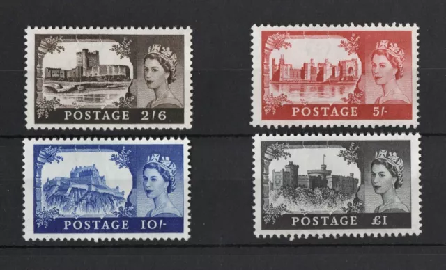 G.B Queen Elisabeth II 1963 British Castles, Complete Set .MNH Very Fine.N**Luxe