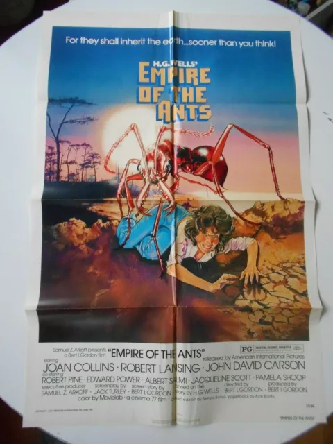 Empire of the Ants 1977 1-sheet movie poster HG Wells sci-fi horror Joan Collins