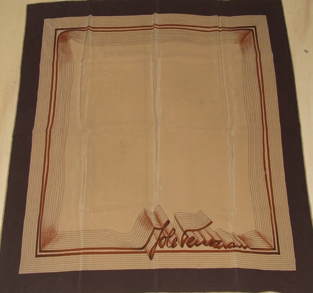 Foulard 100% Pure en Soie Vintage Femmes JOLE VENEZIANI (397) 84cm x