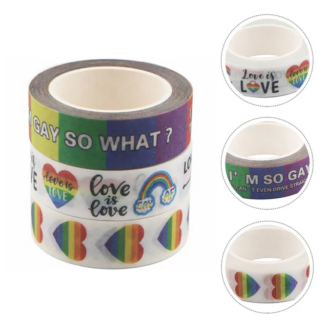 3 Rolls Diary Paper Tape Decorative Adhesive Tape Natural Color Washi Tape