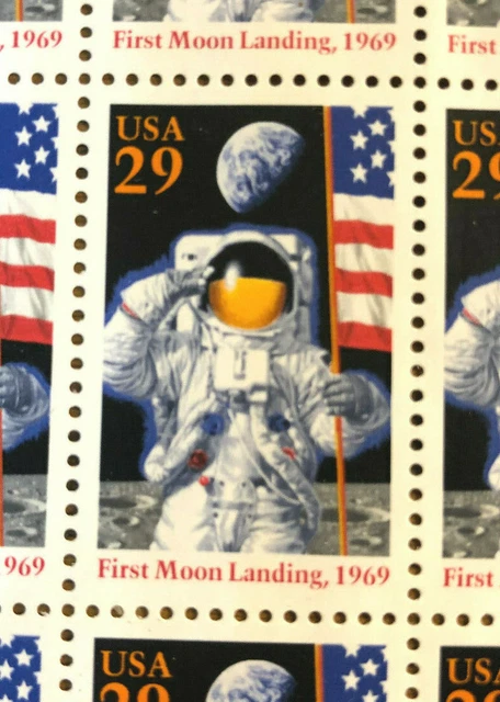 One new 1994 NASA 25th Anniversary APOLLO 11 First Moon Landing USA 29¢ Stamp