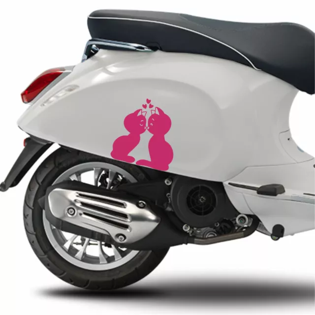 1 Adesivo GATTO GATTINO compatibile con PIAGGIO VESPA GTV GTS vari colori 1990