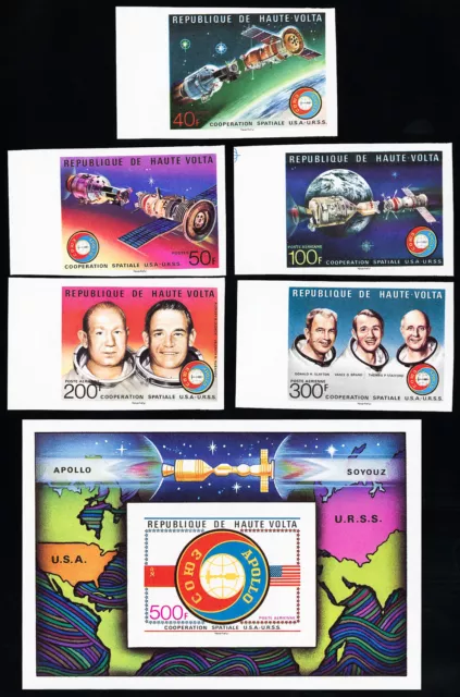 Upper Volta Stamps Space Set And Souvenir Sheet