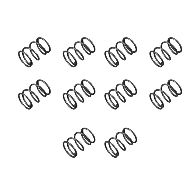 Diámetro Cable 1,2mm OD 14mm Longitud Muelle Compresión 20mm Negro 10pz