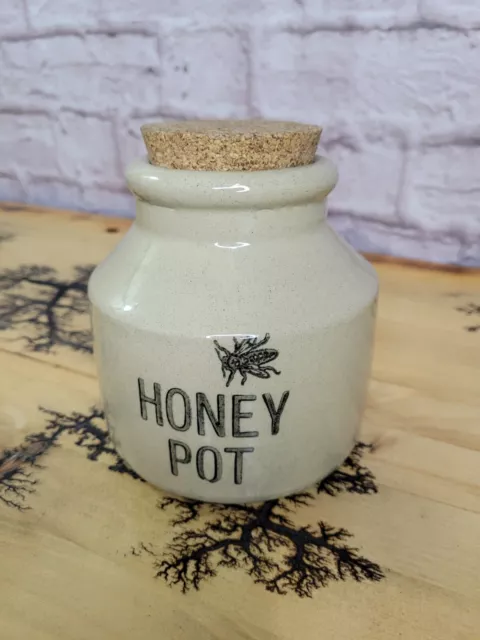 Vintage Moira Pottery Honey Pot Crock Farm Table England Crockery 5"