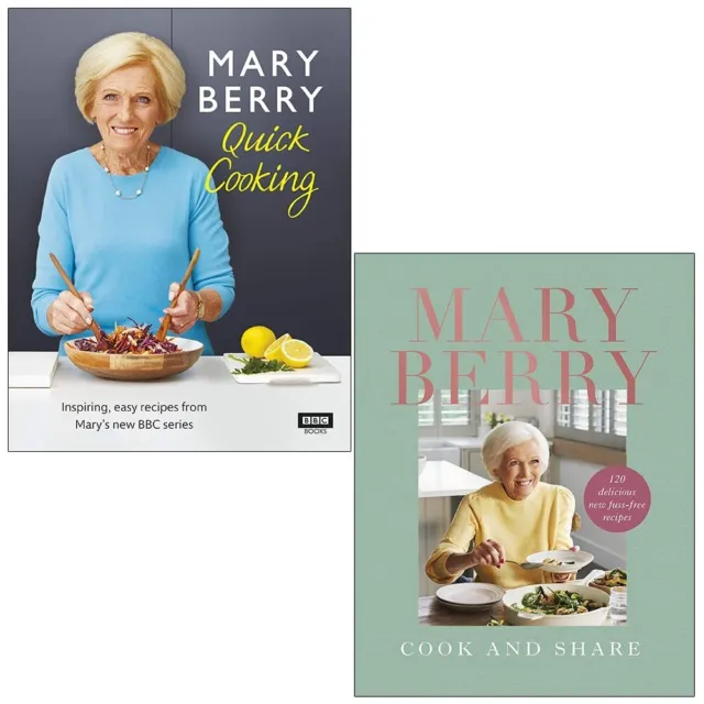 Mary Berry Collection 2 Books Set Cook and Share, Mary Berry’s Quick Cooking