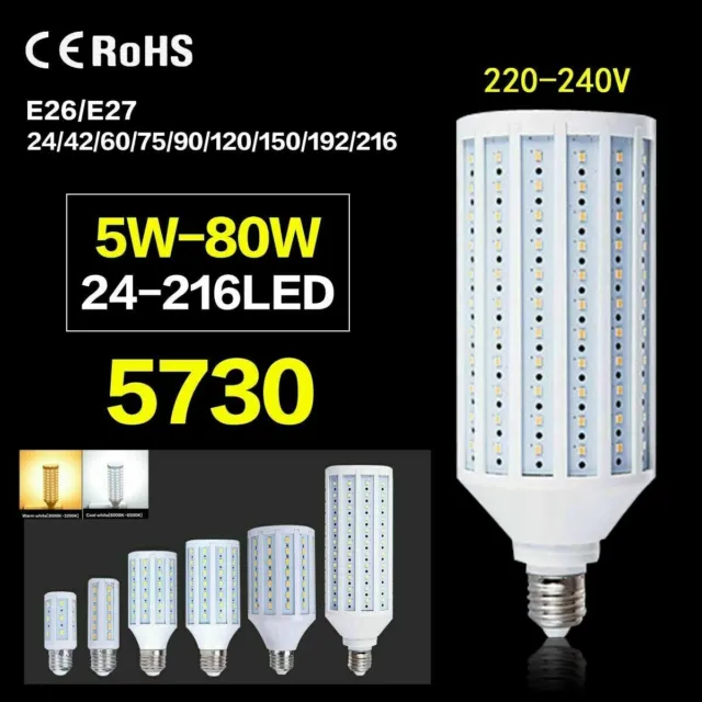 LED E27 Lampade luce fredda calda smd 5W 10W 15W 25W 30W 100W 150W lampada 220V