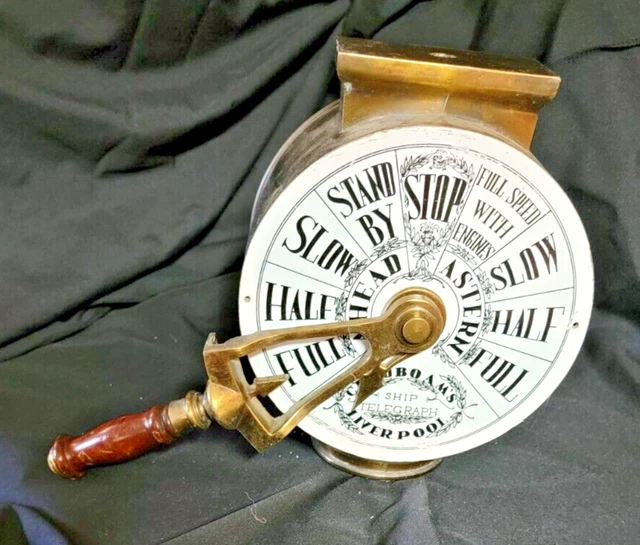 Vintage Antique Brass Chadboams Liverpool Boat/Ship Throttle Control