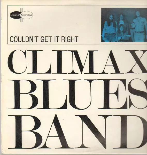 Climax Blues Band Couldnt Get It Right NEAR MINT C5 Records Vinyl LP