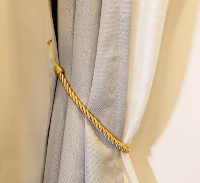 2pcs Curtain Tie Backs Tiebacks Weave Curtains Holder Curtain Clip Tie Backs