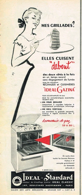 Publicité Presse Originale 1930 - Réchauds & Cuisinières à Gaz CLAMOND - Avocat Juge LEBEUF