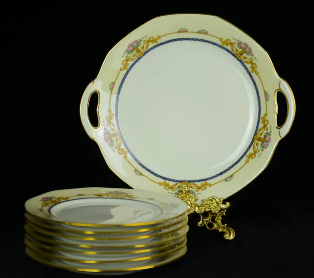 S.A. Limoges Service à dessert en porcelaine