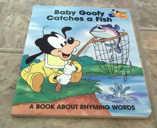 BABY'S FIRST DISNEY Books Baby Goofy Catches a Fish. A book about ...