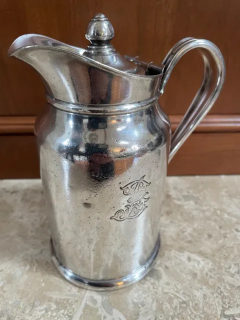 Vintage BILTMORE HOTEL Silver Soldered Coffee Pot Pitcher