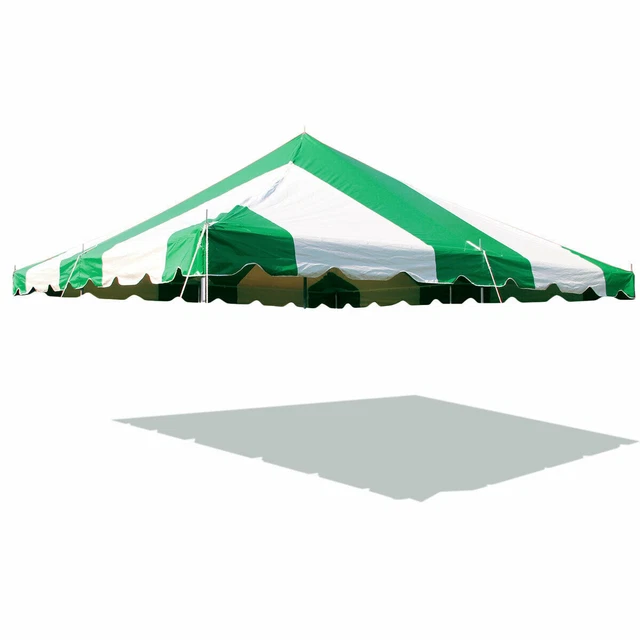 Replacement Pole Tent Canopy Top 20x20 Green Cover Event Wedding Party Gazebo