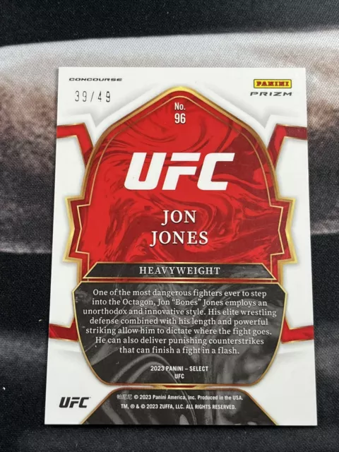 2023 Select UFC Jon Jones Blue Disco /49 2