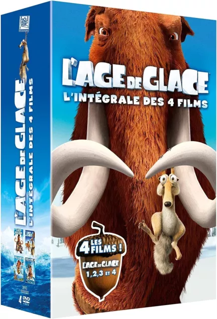 L' Age De Glace 1-2-3-4     Coffret 4 Dvd - Vf- Neuf