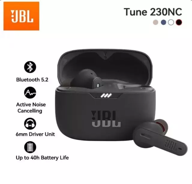 🔥 JBL Ecouteurs Tune 230NC TWS Sans Fil Bluetooth Sport Casque Antibruit ✅