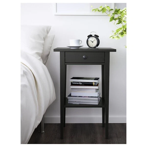 IKEA HEMNES SIDE/BEDSIDE Table Black/Dark Brown £20.00 PicClick UK