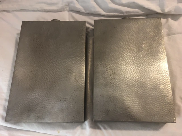 Lot 2 Antique James  Dixon & Sons England Sheffield Flask 128 Fluid Ounces