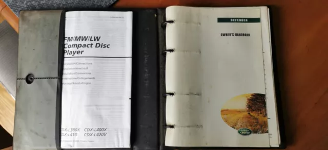 Genuine Landrover Defender 90 110 130 Owners Handbook 1998