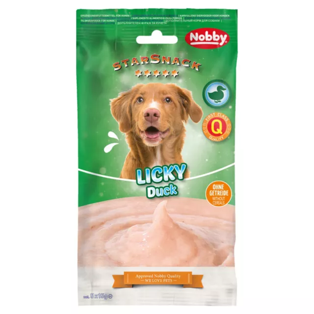 Nobby Starsnack Licky Chien Canard 75 G, Friandise pour Chien, Neuf