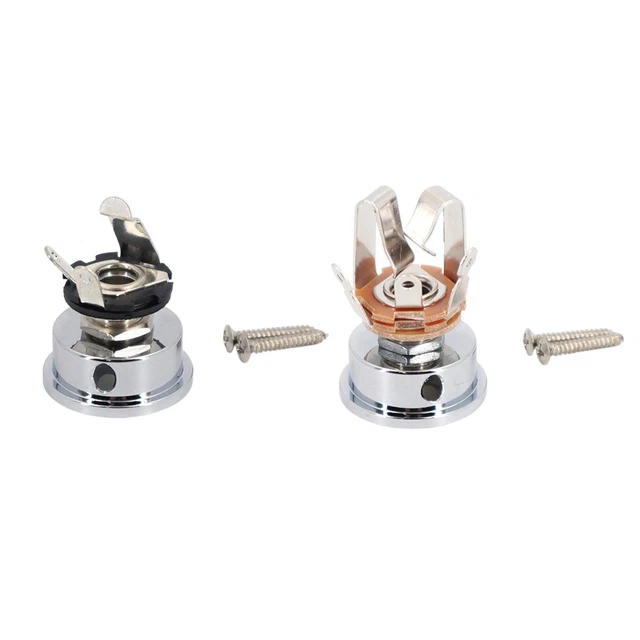 Guitare électrique Jack Plug Socket remplacements de guitare remplace 1/4"