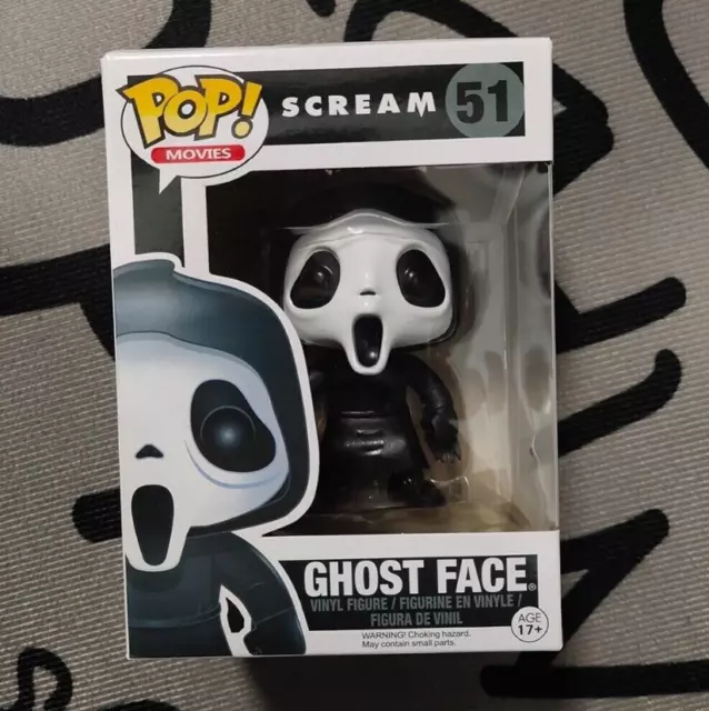 Funko Pop Scream Ghost Face #51 Rare Vaulted Retired Vinyl W/Protector