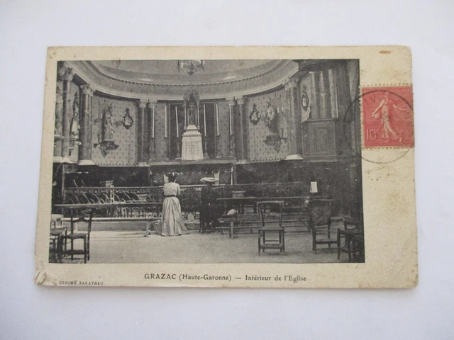 CPA HAUTE GARONNE 31 Grazac Interieur De L'eglise EUR 5,00 PicClick FR