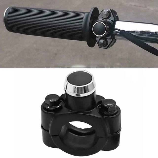 Commutateur Guidon Moto 7/8" (22mm) - Interrupteur Phare, Clignotant, Klaxon, Imperméable, Câble 1m, Pour Moto, Scooter, VTT