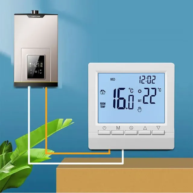 Pièce 16A Durable Thermostat Numérique Température Contrôleur LCD Chauffant