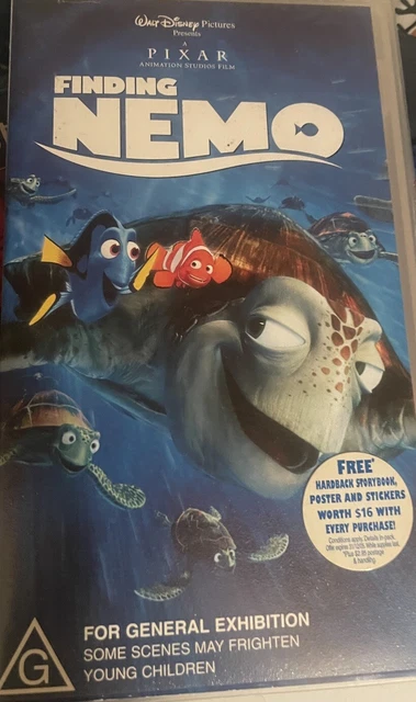 WALT DISNEY PIXAR Studios Finding Nemo VHS Video Cassette Tape $18.10 ...