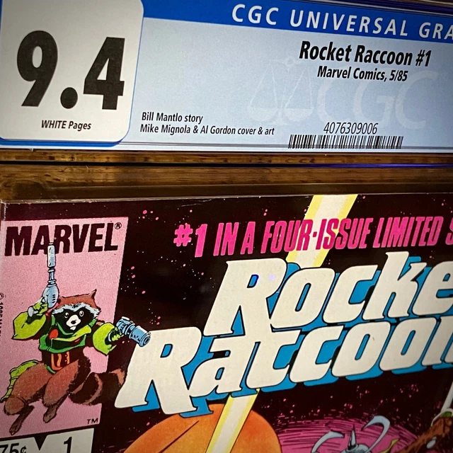 Rocket Raccoon #1 CGC 9.4 NM WP Marvel Comics 1985 1st Solo - Guardians Galaxy