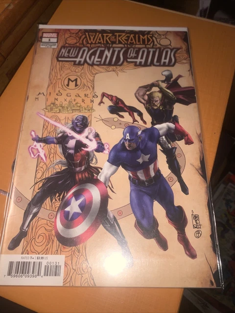 WAR OF REALMS NEW AGENTS OF ATLAS #1 (2019) 1ST Luna Snow VARIANT 9.8 NM/MT