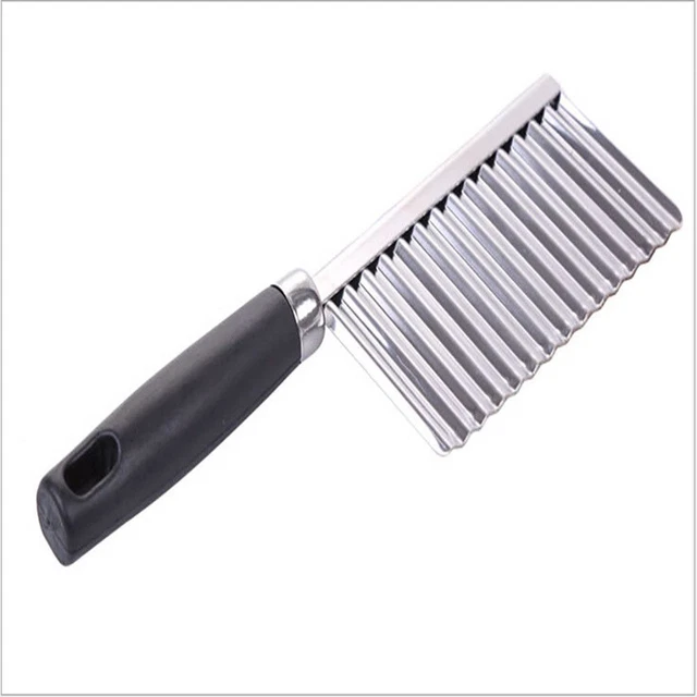 Discos cortador de rayas cocina trituradora de acero inoxidable cepillo de patatas medidor de onda