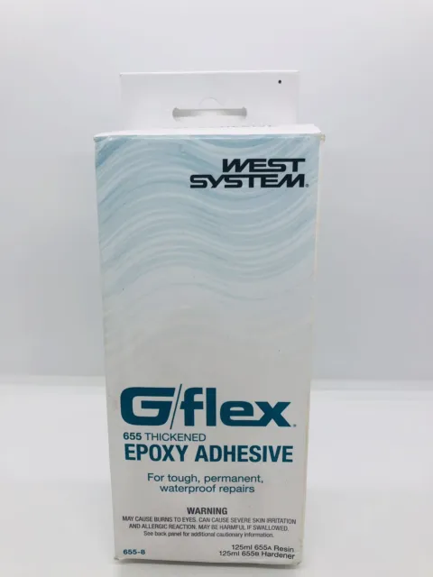 West System 655-8 G/flex Epoxy Adhesive, two 4.5 fl oz