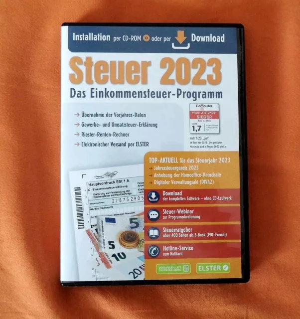 ALDI STEUER 2023 (CDROM) Steuersoftware Einkommenssteuer