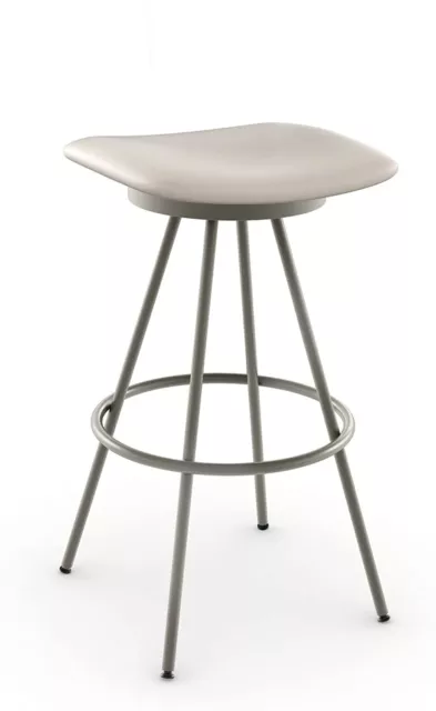 Amisco Beacon Counter Stool 26" Cushioned Swivel Mid Century Modern Barstool