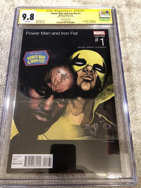 Power Man and Iron Fist 1 CGC 9.8 SS Mike Colter Hip Hop Jones Variant