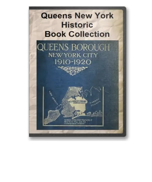 Queens New York NY History Culture Family Tree Genealogy 19 Book Set CD - D5