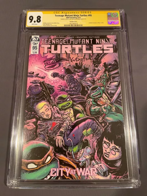 Cgc 9.8 Teenage Mutant Ninja Turtles #95 Signed Eastman Variant Jennika Idw 2019