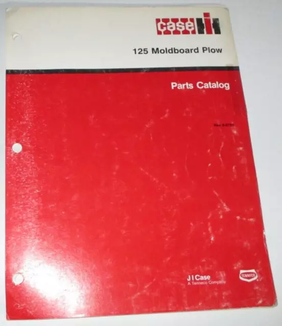 Case IH 125 2-Way Moldboard Plow Parts Catalog Manual Book ORIGINAL! 8-6750 2/90