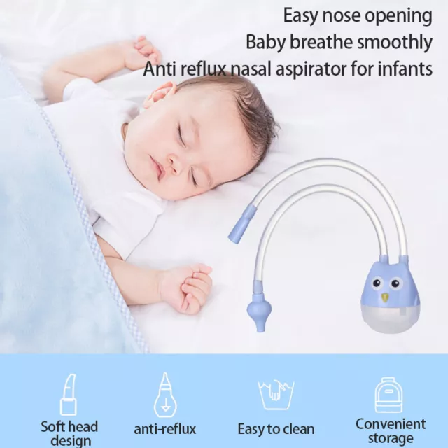 Baby Nasal Suction Aspirator Nose Cleaner Sucker Suction Protection Tool KTA EL