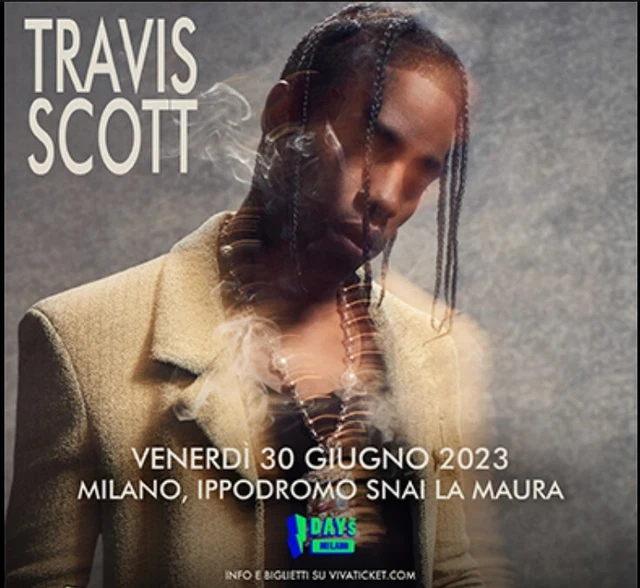 Biglietti concerto Travis scott pit rosso - Ippodromo snai milano 30/06/2023