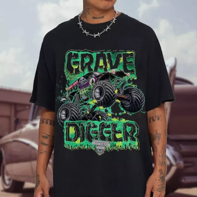 Monster Jam Boys' Grave Digger Monster Truck Shirt And Pants
