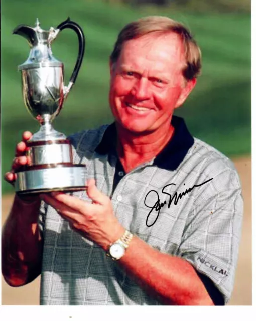 “The Golden Bear” Jack Nicklaus Hand Signed 8X10 Color Photo