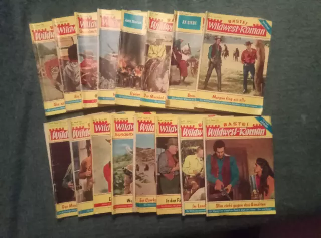 16 Western Romane Bastei Wildwest-Roman  paket 13