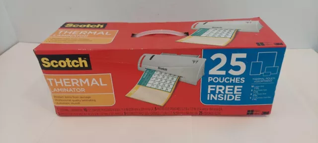Scotch Advanced Thermal Laminator MODEL TL902 W 25 Free Pouches