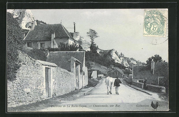 CPA La Roche-Guyon, Chantemesle, One Street